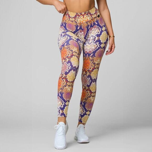 Lici Fit Chakra Multicolor Snake Sportsbra Leggings Matching Workout Set - Picture 3 of 10